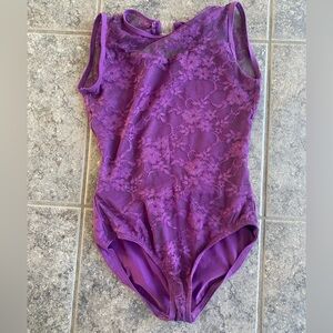 Baltogs Eggplant Lace Leotard Girls LC